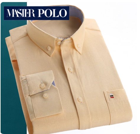 Middle-aged Men's Long Sleeve Pure Cotton Plaid Shirt - Image 4