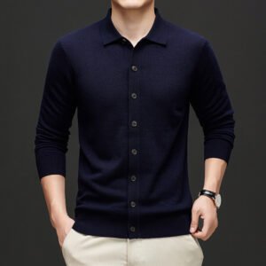 Solid Color 48 Worsted Single-sided Wool Sweater