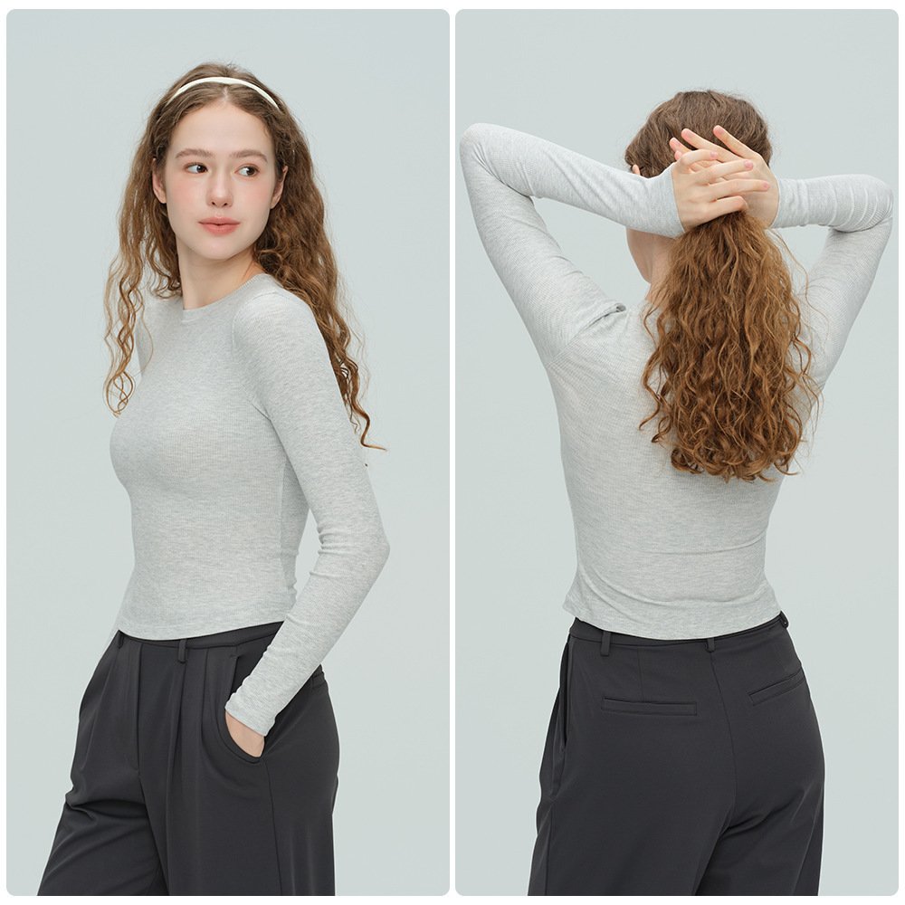 Yoga Women's Sport Long Sleeves Slim Fit Thin Fitness Clothes - Image 2