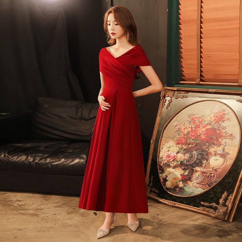 Summer Wedding Red Engagement Dress - Image 6