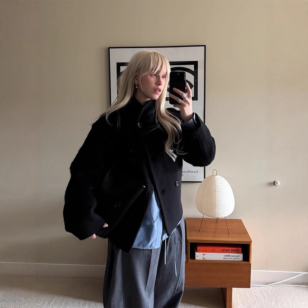 High-grade Graceful Stand Collar Short Coat - Image 3