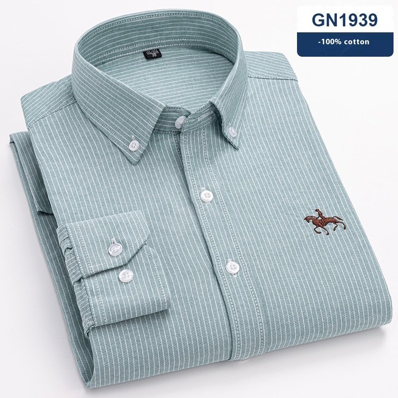 Men's Cotton Long-sleeved Casual Shirt - Image 5