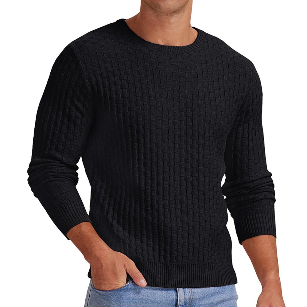 Men's Round Neck Pullover Long Sleeve V-neck - Image 8