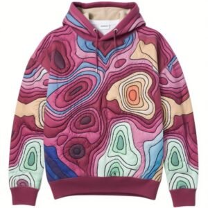 Fashion Casual Printed Polyester Sweater