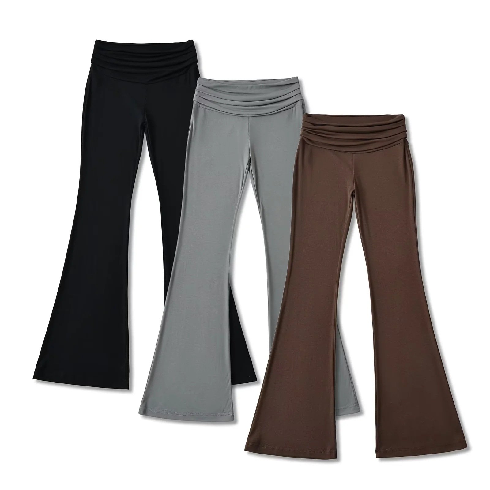 Nude Feel Hip Raise Slimming High Waist Belly Contracting Yoga Trousers - Image 2