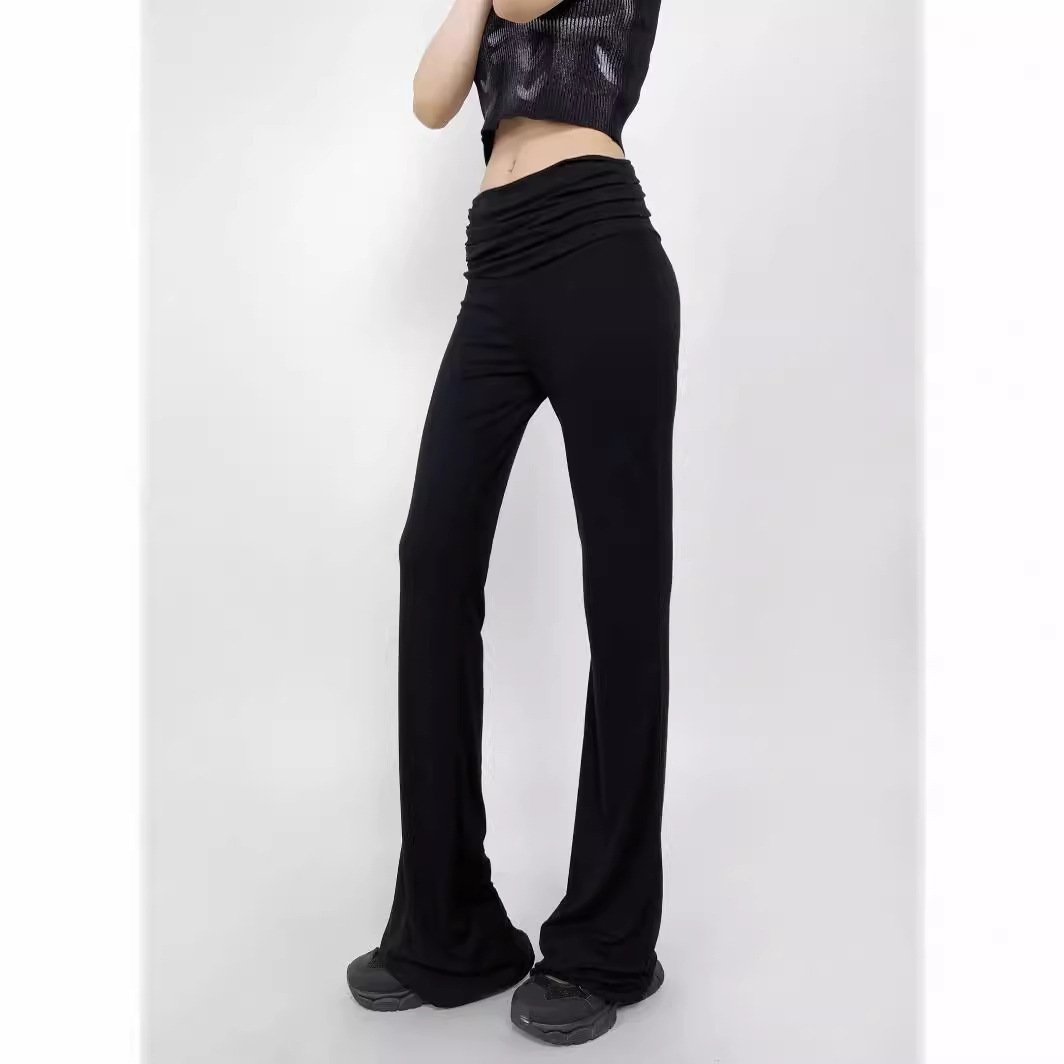 Nude Feel Hip Raise Slimming High Waist Belly Contracting Yoga Trousers - Image 4