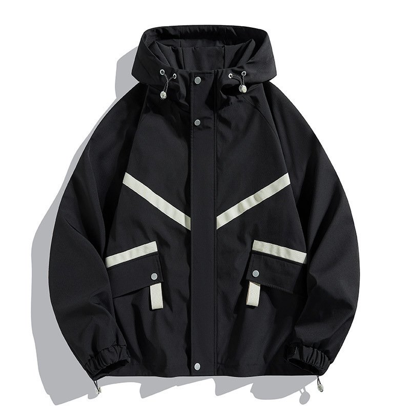 Hooded Jacket Waterproof Fashionable Jacket Outdoor Leisure Couple's Tops - Image 6