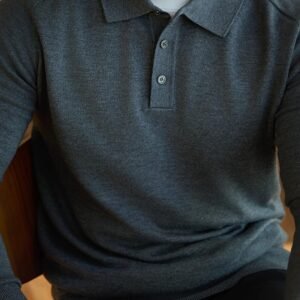 Men's Long-sleeved Sweater Lapel Comfortable All-match