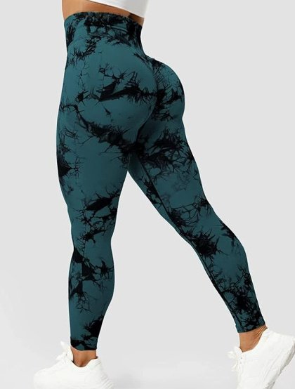 Smoke Series 2 Printed Sports Leggings Fitness Pants - Image 4
