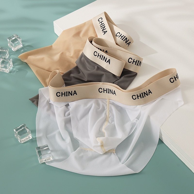 Triangle Underwear Men's Ice Silk Light Transparent Men's Nude Feel Low Waist - Image 4
