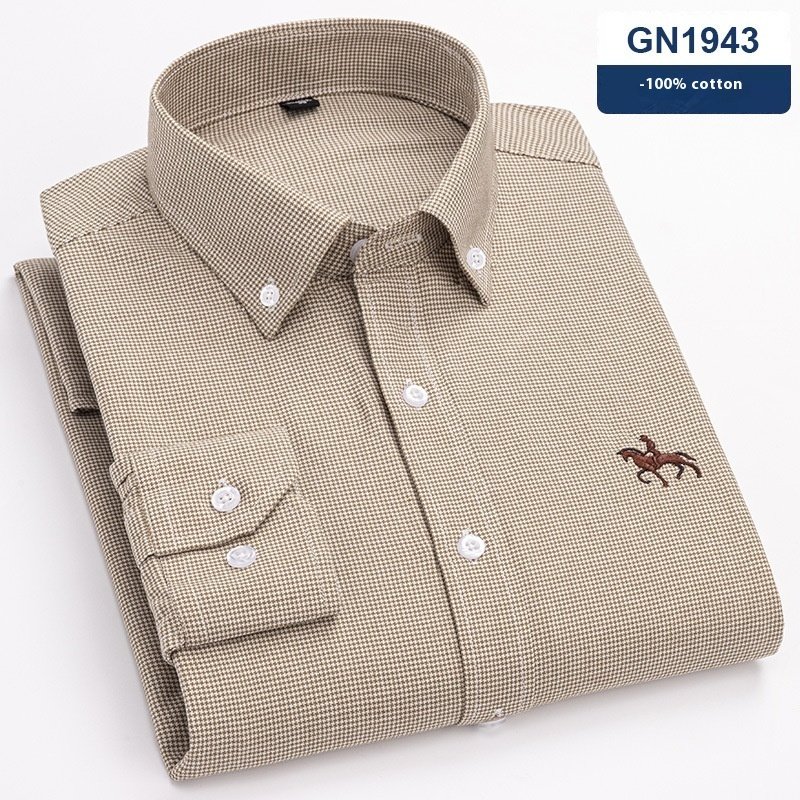 Men's Cotton Long-sleeved Casual Shirt - Image 9