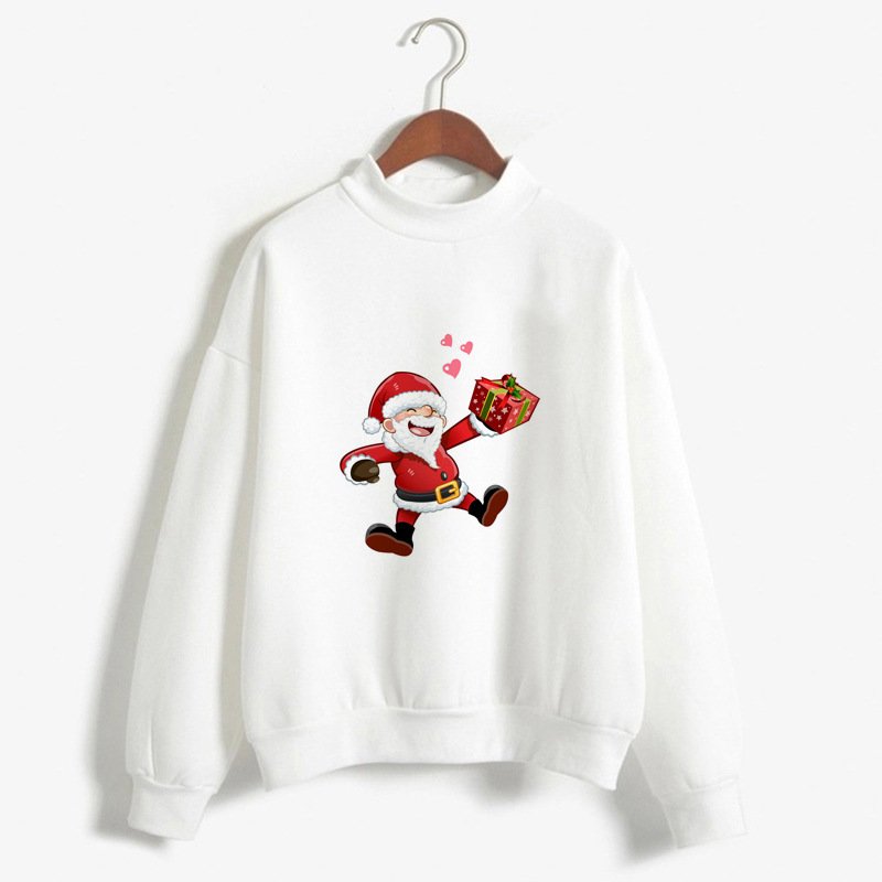 Christmas Printing Turtleneck Sweater Women - Image 2