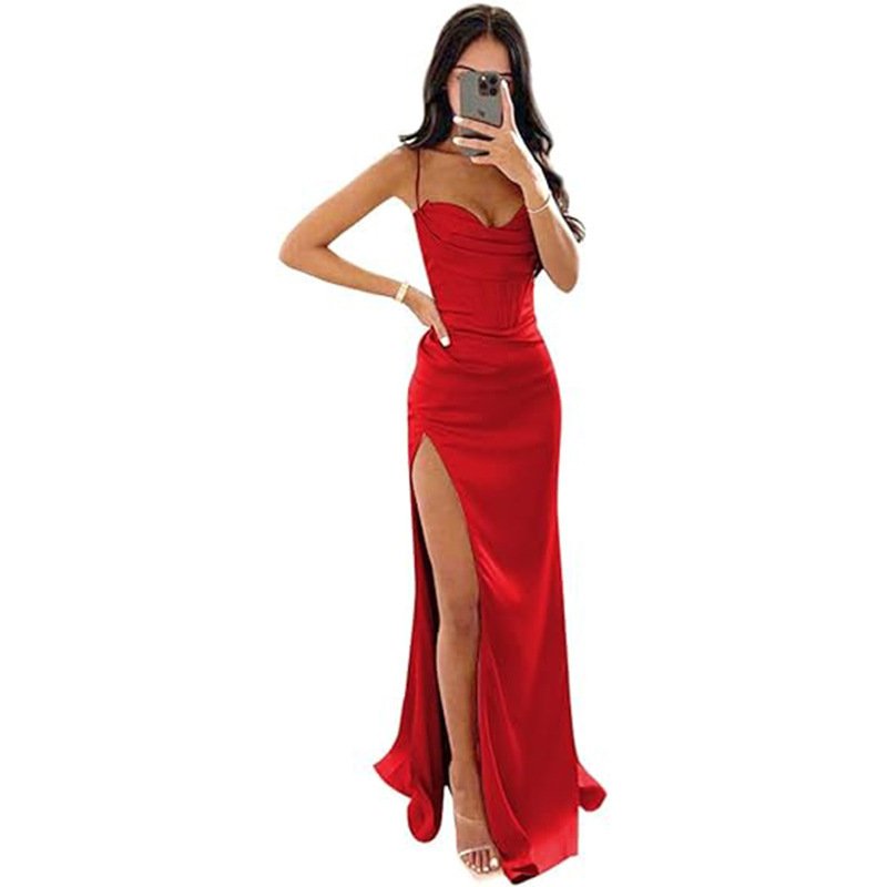 European And American Women's Clothing Sleeveless Camisole Evening Dress - Image 8