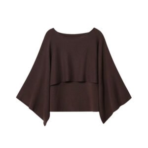 European And American Style Fashionable Loose Versatile Layered Knitted Top