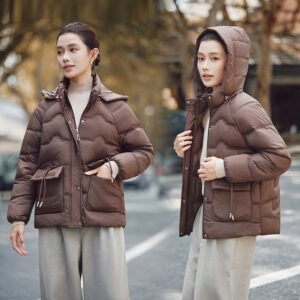 Hooded Cotton Jacket Women's Thickened Middle-aged And Elderly Coat