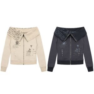 Retro Hot Girl Personalized Patterns Design Sweater Cardigan