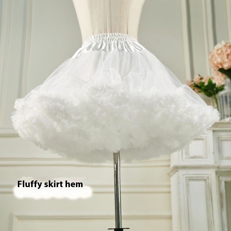Crinoline Boneless Soft Veil Lolita Princess Pettiskirt Cotton Candy Clouds Crinoline - Image 4
