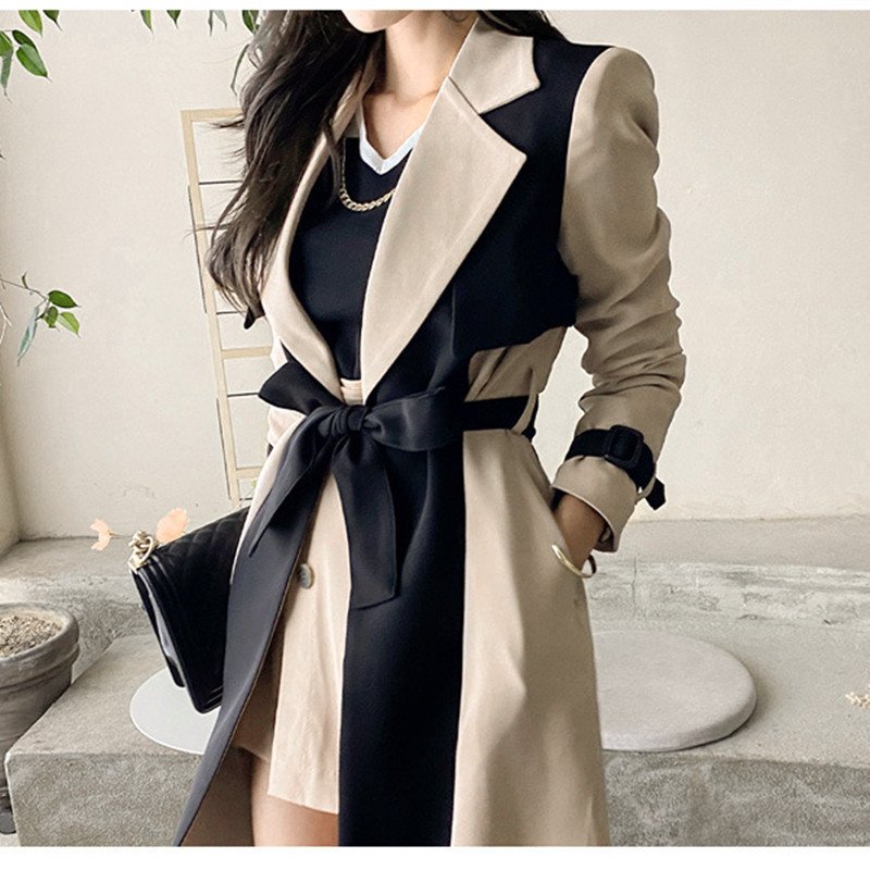 Fashionable Autumn Women's Long Trench Coat - Image 2