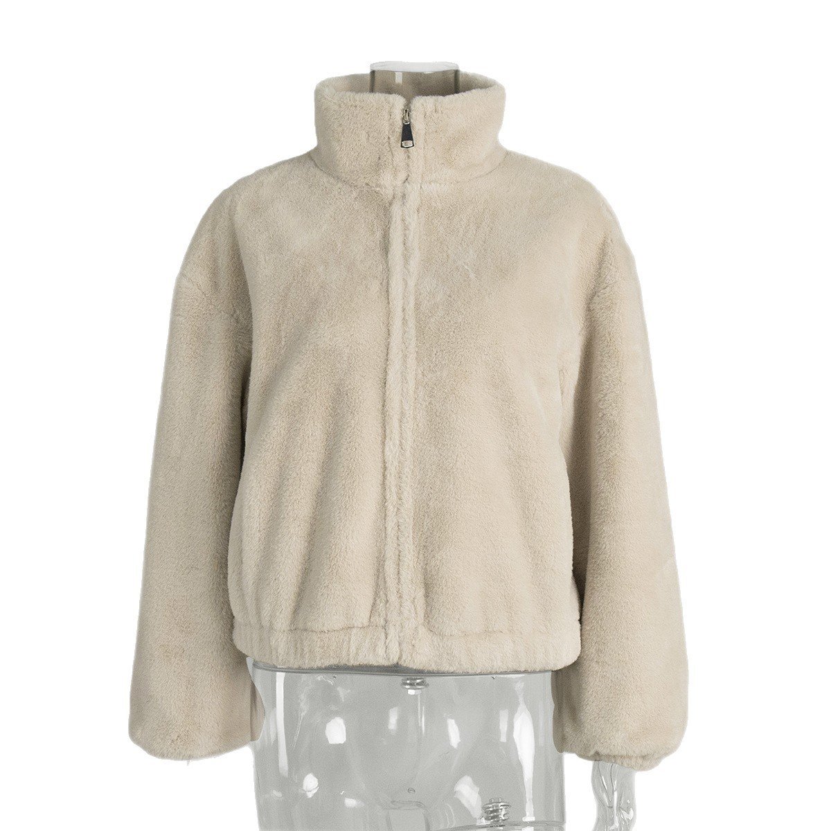 Autumn And Winter Warm Zipper Fur Jacket - Image 5