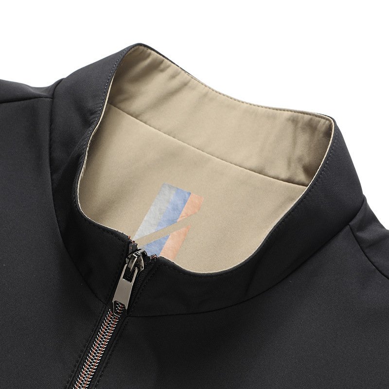 Administrative Leisure Business Spring And Autumn Men Stand-up Collar Jacket - Image 4