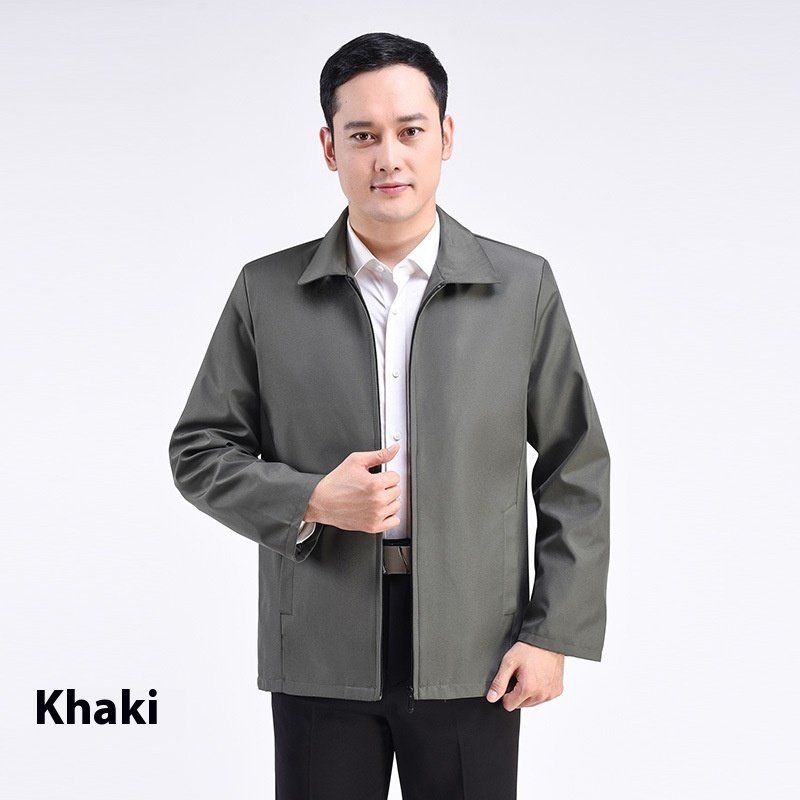 Lapel Business Middle-aged And Elderly Men's Jacket - Image 9