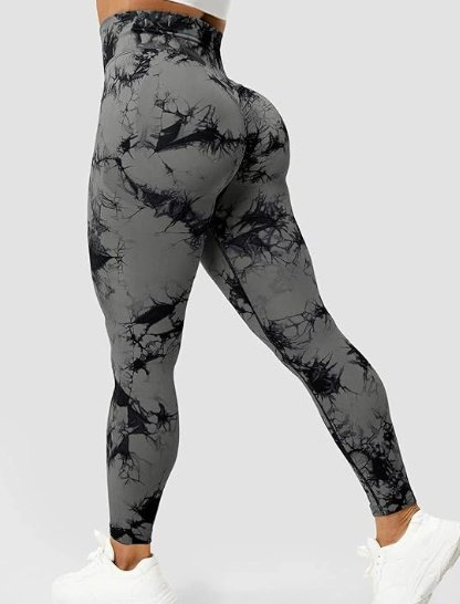 Smoke Series 2 Printed Sports Leggings Fitness Pants - Image 5